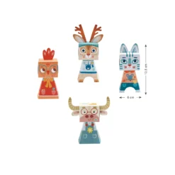 Djeco Knutselpakket Wrijfplaatjes Dieren 3D -Peuter Plezier Verkoopwinkel 2djeco 3D knutselpakket dieren 1