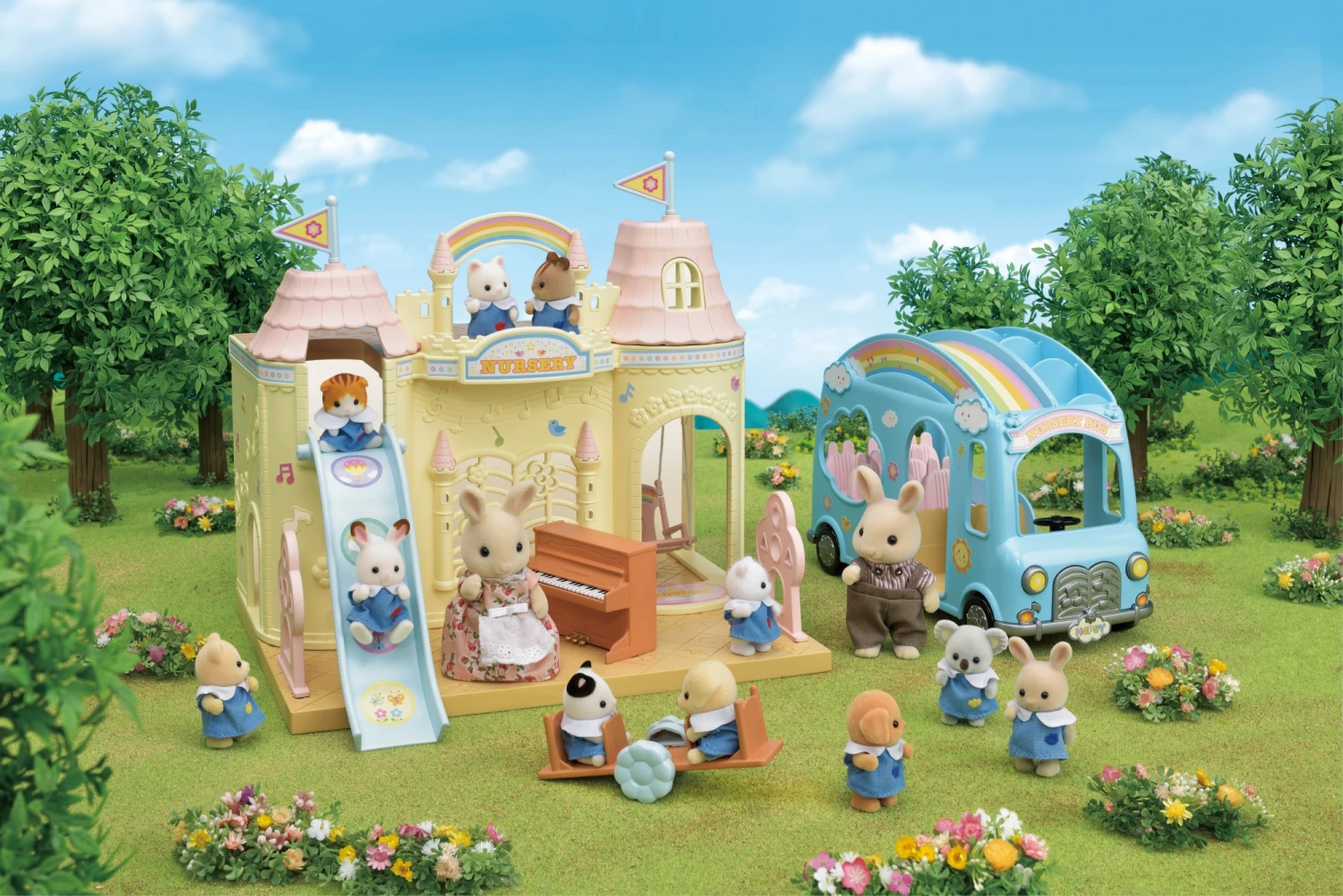 Sylvanian Families Regenboog Babybus SF5317 18 Sylvanian Families Regenboog Babybus SF5317 - Afbeelding 16