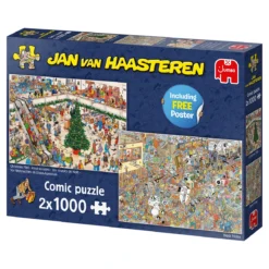 Jumbo 20033 2 Puzzels Shoppen Voor De Feestdagen Jan Van Haasteren 2×1000 -Peuter Plezier Verkoopwinkel 78773000 6915922471
