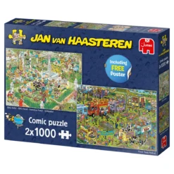 Jumbo 19099 Puzzel JanvanHaasteren FoodTruck Festival+BBQ Party 2×1000 -Peuter Plezier Verkoopwinkel 79013980 2845856425