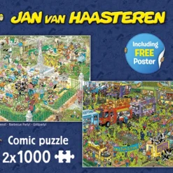 Jumbo 19099 Puzzel JanvanHaasteren FoodTruck Festival+BBQ Party 2×1000 -Peuter Plezier Verkoopwinkel 79013980 9711213889