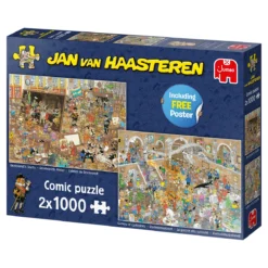 Jumbo 20052 Duo-Puzzel JvH Een Dagje Museum Jan-van-Haasteren -Peuter Plezier Verkoopwinkel 89767930 9933090546