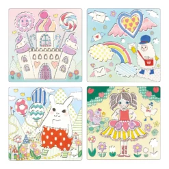 Djeco Tekensjablonen Kawailand Knutselset -Peuter Plezier Verkoopwinkel DJ08862 sjablonen kawailand 2