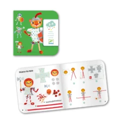 Djeco Rijgen Knutselset Mijn-Ridders -Peuter Plezier Verkoopwinkel Djeco Rijgen met chenille Ridders 1