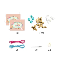 Djeco Armbandjes Maken Me&You Tila And Flowers 7 Djeco Armbandjes Maken Me&You Tila And Flowers -Peuter Plezier Verkoopwinkel Djeco dj00020 armbandjes maken duo jewels tila and flowers 1