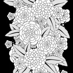 Glitter Kleurboek Night Flowers -Peuter Plezier Verkoopwinkel Glitter kleurboek Black edition Night Flowers 1 speelactief.nl