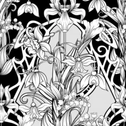 Glitter Kleurboek Night Flowers -Peuter Plezier Verkoopwinkel Glitter kleurboek Black edition Night Flowers 3 speelactief.nl