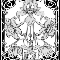 Glitter Kleurboek Night Flowers -Peuter Plezier Verkoopwinkel Glitter kleurboek Black edition Night Flowers 4 speelactief.nl