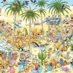 Jumbo 20048 Puzzel-JvH De Oase Jan-van-Haasteren -Peuter Plezier Verkoopwinkel Jumbo puzzel legpuzzel 20048 JvH jan van haaster de oase 2