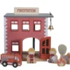 Little Dutch Railway Brandweerkazerne -Peuter Plezier Verkoopwinkel LD4490 little dutch railway brandweerkazerne