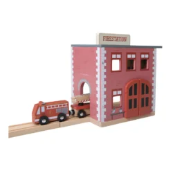 Little Dutch Railway Brandweerkazerne -Peuter Plezier Verkoopwinkel LD4490 little dutch railway brandweerkazerne 3