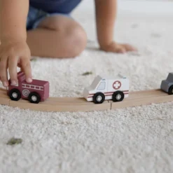 Little Dutch Railway Voertuigenset -Peuter Plezier Verkoopwinkel LD4492 little dutch railway voertuigenset 3