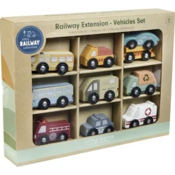 Little Dutch Railway Voertuigenset -Peuter Plezier Verkoopwinkel LD4492 little dutch railway voertuigenset 4