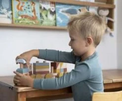 Little Dutch Houten Blokkentrein Pure&Nature -Peuter Plezier Verkoopwinkel Little dutch 4702 blokkentrein 2