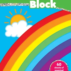 Regenboogpapier – Rainbow Block -Peuter Plezier Verkoopwinkel blok regenboog knutselpapier rainbow block 1