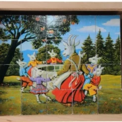 Blokpuzzel “Sprookjes” -Peuter Plezier Verkoopwinkel blokpuzzel sprookjes goki 57877 1 1