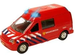 Brandweerauto NL Pull Back Met Licht En Geluid