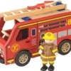 Houten Brandweerauto Pintoy
