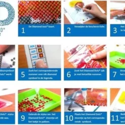 Diamond Dotz Flutter By Pink 31x31cm. DiamondPainting -Peuter Plezier Verkoopwinkel diamond dotz flutter by pink 3