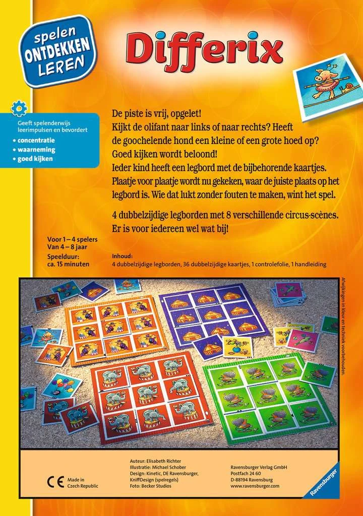 Differix Kinderspel Ravensburger Spellen 4 Differix Kinderspel Ravensburger Spellen - Afbeelding 2