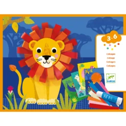 Djeco Collage Met-Krullen Knutselset -Peuter Plezier Verkoopwinkel djeco collage met krullen 3