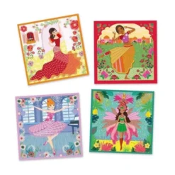 Djeco Danseressen Vouwen Knutselpakket -Peuter Plezier Verkoopwinkel djeco danseressen vouwen 2