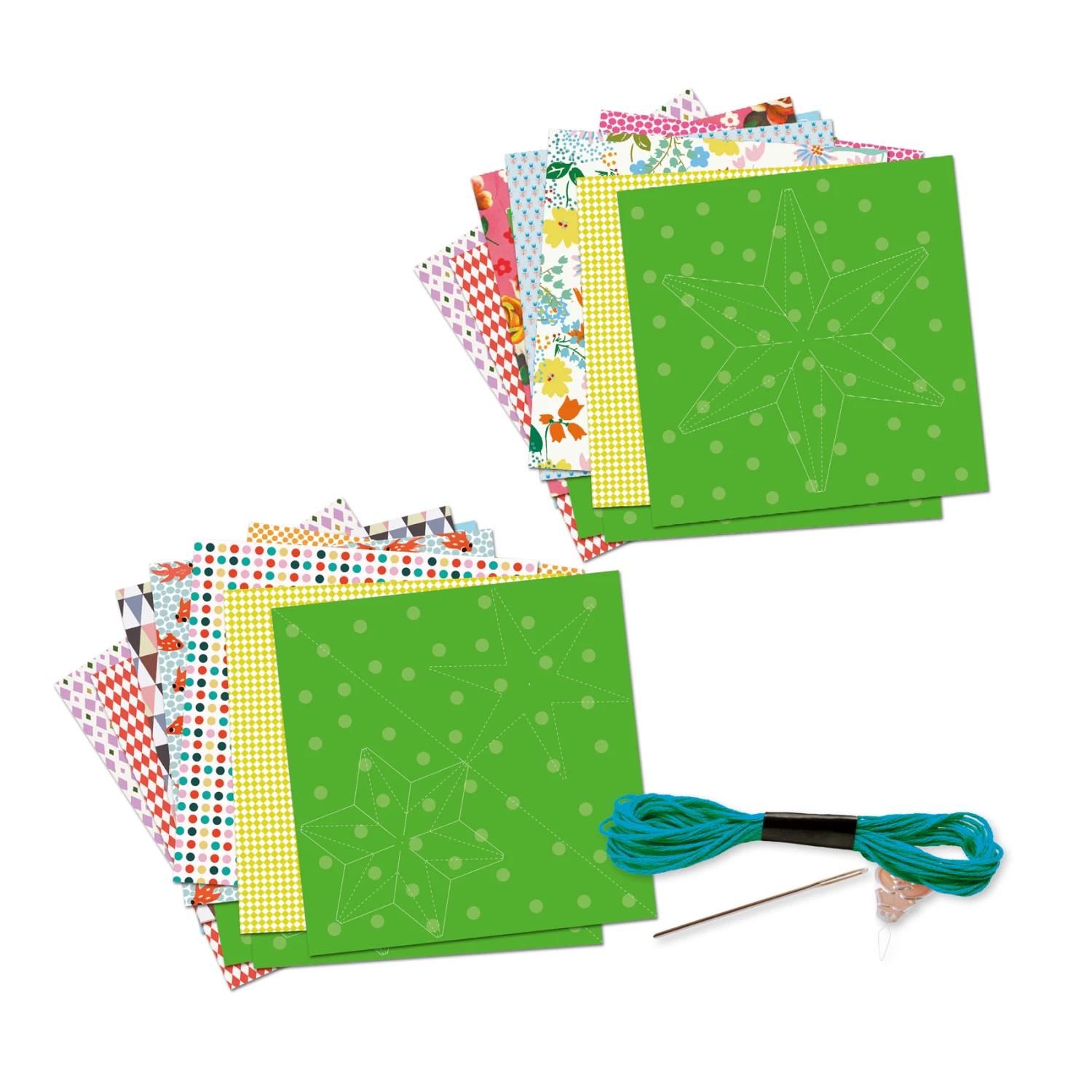 Djeco Kirigami Papieren Ballen 6 Djeco Kirigami Papieren Ballen - Image 4