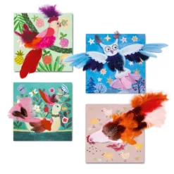 Djeco Knutselpakket Chique Veren -Peuter Plezier Verkoopwinkel djeco knutselpakket chique veren 2