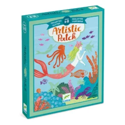 Djeco Knutselset Artistieke-glitterplaatjes Oceaan