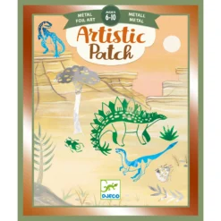 Djeco Knutselset Artistieke-metallic-folieplaatjes Dinosaurussen -Peuter Plezier Verkoopwinkel djeco knutselset artistieke metallic folieplaatjes dinosaurussen 1