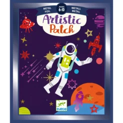 Djeco Knutselset Artistieke-metallic-folieplaatjes Kosmos -Peuter Plezier Verkoopwinkel djeco knutselset artistieke metallic folieplaatjes kosmos 3