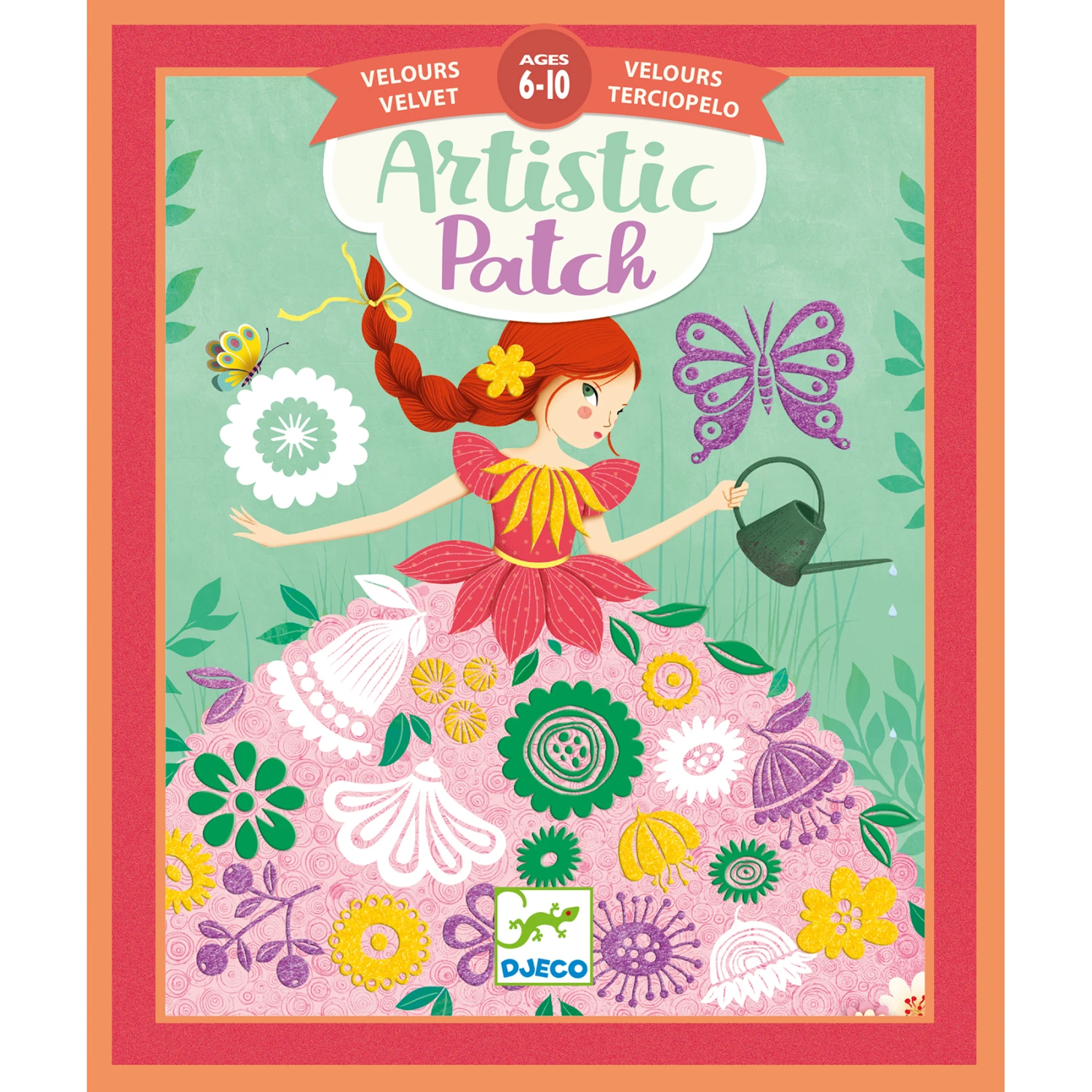 Djeco Knutselset Artistieke-veloursplaatjes Jonge-dames 4 Djeco Knutselset Artistieke-veloursplaatjes Jonge-dames - Image 2