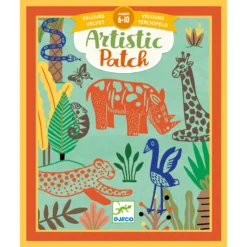 Djeco Knutselset Artistieke-veloursplaatjes Wilde-dieren -Peuter Plezier Verkoopwinkel djeco knutselset artistieke veloursplaatjes wilde dieren 1