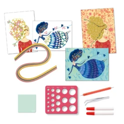 Djeco Knutselset Quilling Wervelend Haar En Petticoats -Peuter Plezier Verkoopwinkel djeco knutselset quilling werveelend haar en petticoats 3