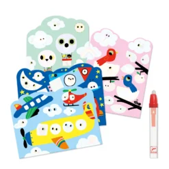 Djeco Magische Kleurplaten In De Lucht – Kleuren Met Water -Peuter Plezier Verkoopwinkel djeco magische kleurplaten in de lucht 1