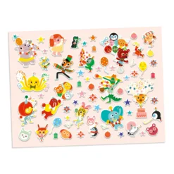 Djeco Stickerset Feest Puffy-stickers -Peuter Plezier Verkoopwinkel djeco puffy stickers feest 2