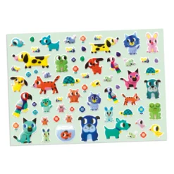 Djeco Stickersset Moeder En Kind- Puffy Stickers -Peuter Plezier Verkoopwinkel djeco puffy stickers mijn kleine vriendjes 2