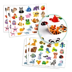 Djeco Stickers Babydieren-I Stickerset -Peuter Plezier Verkoopwinkel djeco stickers babydieren 1