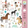 Djeco Stickers Paarden 160-stuks -Peuter Plezier Verkoopwinkel djeco stickers prinses paarden