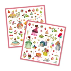 Djeco Stickers Thee-drinken-met-prinsessen 160-stuks 5 Djeco Stickers Thee-drinken-met-prinsessen 160-stuks -Peuter Plezier Verkoopwinkel djeco stickers thee drinken met prinsessen 1