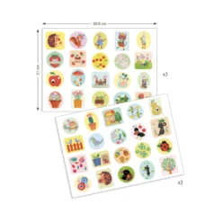 Djeco Stickers Stickerset De-Tuin -Peuter Plezier Verkoopwinkel djeco stickers tuin 2