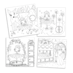 Djeco Kleurplaten-met-verrassing De-deurtjes-van-Pupi Knutselpakket -Peuter Plezier Verkoopwinkel djeco verrassingskleurplaten pupi 2