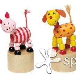 Houten Duw- En Schud- Figuurtjes