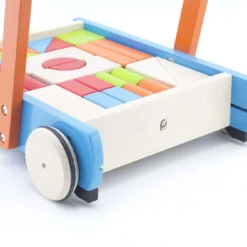 Pintoy Duwkar Blokkenkar Met Blokken -Peuter Plezier Verkoopwinkel duwkar blokkenkar pintoy 12506 1 1