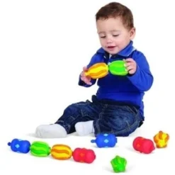 Edushape De Originele Klik Kralen 12 Pc Peuterspeelgoed -Peuter Plezier Verkoopwinkel edushape de originele klik kralen 12 stuks 1