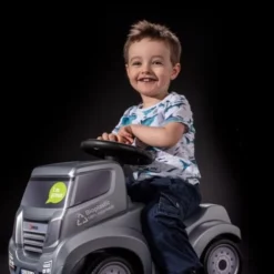 Ferbedo Truck Ride-On Silver-metallic Loopauto -Peuter Plezier Verkoopwinkel ferbedo looptruck zilver 1