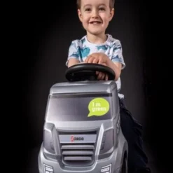 Ferbedo Truck Ride-On Silver-metallic Loopauto -Peuter Plezier Verkoopwinkel ferbedo looptruck zilver 3