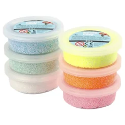 Foam Clay Glitter 6 X 14 G.boetseermateriaal -Peuter Plezier Verkoopwinkel foam clay glitter 1 1