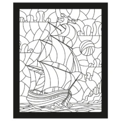 Glas In Lood Kleurboek Reizen -Peuter Plezier Verkoopwinkel glasinlood kleurboek reizen speelactief.nl 0