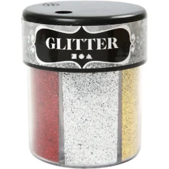 Glitter 6 Kleuren – 6 X 13 G. -Peuter Plezier Verkoopwinkel glitter 6 kleuren assorti 28429 2